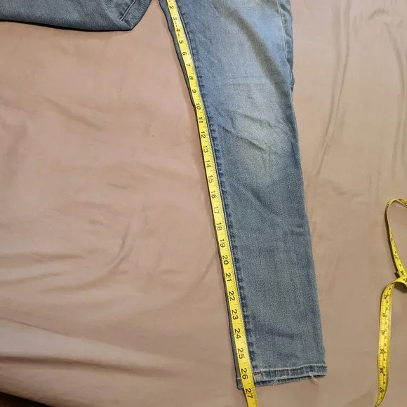 American Eagle Denim Jeggings Size 10 Short Super Stretch Light Medium Wash - Picture 11 of 16